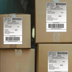 POLYSELLS Self Adhesive Address Shipping Labels, White Sticker FBA Labels (500 Sheets, 8.5" x 5.5" (2UP))
