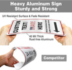 Custom Directional Arrow Sign Large, 30''x24'' Glow in the Dark/Reflective Option, Personalized Metal Address Plaque, Customize for Business Logo, Office, Home, Yard, Outdoor