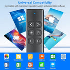 Presentation Clicker with Air Mouse - USB C Wireless Presenter Remote Clicker with Pointer, RF 2.4GHz PowerPoint Clicker for Presentation