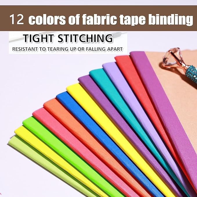 Zegrox 12 Pack Notebooks Bulk, Kraft Cover Lined Blank College Ruled Travel Journals with Rainbow Spines For Women Students Business, 60 Pages, 8.3”x 5.5”, A5, 12 Colors