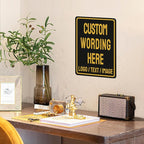 Custom Sign Bulk Personalized Metal Signs For Outdoor Indoor Business Home Store Office Yard Street Lawn Make Your Own Customized Signs With Your Logo Text Photo, 8x6inch