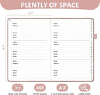 Comkiso Address Book with Individual Alphabetical Tabs Laminated, Large Print Address Book with 468 Wide Lining Entry Spaces, Change of Address Labels, Hardcover Address Book 5.7 x 8.5" - Rose Gold