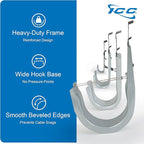 ICC Batwing J Hook 1 5/16” Without Retainer Clip - Galvanized Steel Cable Management Hooks for Hanging Cable to Hanger Wire and Threaded Rod - Rust-Resistant, EIA and TIA Compliant, 1 5/16 in 25 Pack