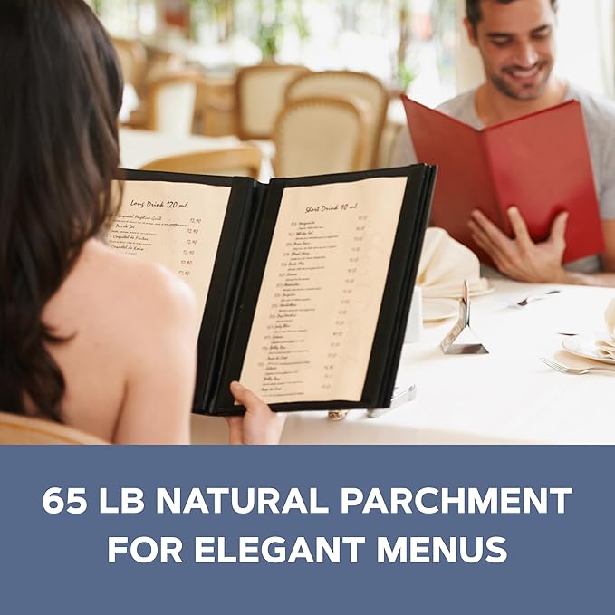 200 Natural Parchment 65lb Cover Paper Sheets 8.5X14 Inches Cardstock Weight Colored Sheets 8.5" X 14" (8.5X14 Inches) Legal|Menu Size - Printable Old Parchment Semblance