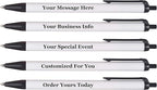 RevMark Personalized Ballpoint Pen, Custom Printed Name, Business or Event Information, Timeless Advertising, USA Made Pens, Promotional Marketing, Smooth Black Ink, Bulk Pack (Black,250 Ct.)
