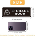 Storage Room Door Sign for Business and Home, Self-Adhesive Durable Modern Storage Room Sticker, Authorized Personnel Only Signs for Industry, Hospital, Restaurants, Private Area