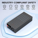 400W USB Charging Station, 60 Port USB C Charging Station for Multiple Device, Multi USB Desktop Charger Station with Smart IC Protection, Suitable for Home, Office, Hotels, Schools