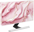 Baocicco Gold Pink Marble Waterproof TV Display Screen Cover 80 Inch TV Accessories Laptop TVs LCD Screen Decoration for Tablet Anti-Static Dustproof Protective for Home Office