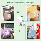 METRONIC Thermal Labels 4x6 200 Labels Fanfold Direct Shipping Label with Perforated and Strong Adhesive Mailing Stickers Paper Thermal Printer Sticker for Most Printer Shipping Supplies