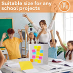Ctosree 18 Pcs 14 * 22 Inch Tri Fold Poster Board Bulk, Science Fair Project Display Paperboard, Single Wall, Lightweight Presentation Board (White)