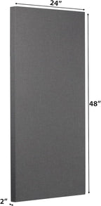 ATS Acoustics Home Office Residential Acoustic Treatment Room Kit Sound Absorbing Acoustic Panel 6 Pack for 50-100 Sq Ft (Warm Grey)