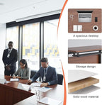 Conference Table,55.1''Folding Conference Room Table for 4-12 People,Mobile Flip Top MeetingTraining Table with Different Coulor and Styles for Offices, Classrooms,Meeting Room (2, 47.2''D)