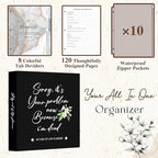 Lanpn End of Life Binder Organizer Death Planner 8.5"x11", Final Wishes & Estate Document Folder with 8 Dividers & 10 Letter Size Binder Pockets, Before Death Life Plan When I Die Journal Book