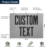 Custom Sign, Custom Street Sign, 11 Font Colors, 13 Font Styles, 4 Hole Options, 22 Sizes, 18x24 Inches, Rust Free DiBound, Fade Resistant, Made in USA by My Sign Center (Diamond Metal)