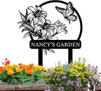 Personalized Garden Signs | Customized Metal Yard Sign Stakes | Custom Butterfly Garden Name Sign | Garden Signs to Personalize | Custom Yard Signs with Stakes | Garden Art Outdoor