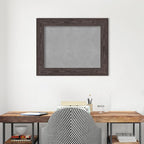 Amanti Art Black Framed Magnetic Board 24x30 Medium Vision Board for use with Magnets, 100% Metal Sheet to Display Items as Office Decor or for Home Organization in mudroom, Kitchen or Kids Room