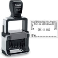 Trodat 5430 Professional Self-Inking Date Stamp with Entered - Black Ink