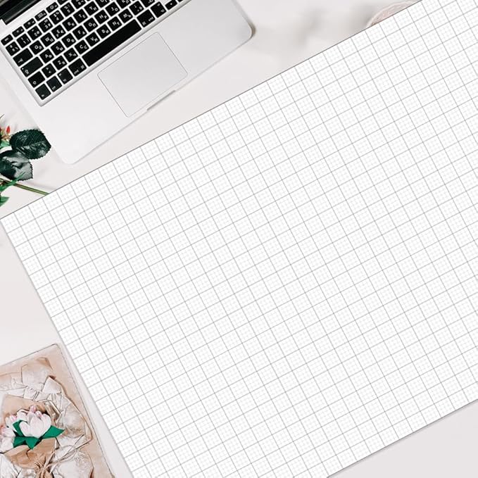 (2-Pack) Graph Paper Pad - 36" x 24" Large Graph Paper, 60 Sheets/120 Pages, 4"x4" Ruled Grid Paper for Engineer Architect Designer Mathematician Draftsmen Sketch House Commercial