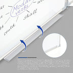 72" x 24" Foldable Whiteboard Dry Erase Board Large Tri Folding Whiteboard Magnetic Dry Erase Board, Wall Aluminium Frame and Flip Out Pen Tray for Office, Home