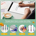 24 Pack Legal Pads 8.5 x 11 Note Pads 8.5 x 11 Inch Notepad 720 Sheets Writing Pads Wide Ruled Lined Paper Pads White Paper Note Pads 8.5 x 11 with 30 Sheets Per Legal Pad for School, Office, Home