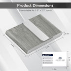 Business Card Holder with Ultra Slim Design, Business Card Case with Premium PU Leather, Suit Pocket Metal Card Holder for Women/Men, Magnetic Closure Quick Access Cards