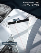 10 Pack Legal Pads Writing Pad 5x8 Inch Lined Writing Note Pads Grocery List Notepad Narrow Ruled Writing Pads 5x8 White Small Legal Pad 30 Sheets To Do Notepad 80GSM Paper for School, College, Office