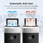 BONSEN 150-Sheet Autofeed Paper Shredder Heavy Duty, 60 Mins Micro-Cut Shredder for Office, 6 Gal Large Capacity Bin P-4 High Security Commercial Document Shredders for Home Office (S3114 New Version)