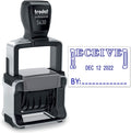 Trodat 5430 Professional Self-Inking Date Stamp with Received - Blue Ink