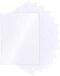 Silunkia 28 Sheets White Shimmer Cardstock 8.5 x 11 Printer Paper, 92lb Heavyweight Paper Card Stock for DIY Card Making, Greeting Cards, Wedding Invitations, Menus, School Crafts