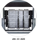 Amazon Basics Self-Inking Date Stamp, Rectangular, 2.56" x 1.69" x 4.13"