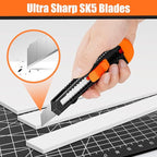 DIYSELF Box Cutter, 24 Pack Box Cutters Retractable Razor Blades Utility Knife Opener Safety Snap off Knives for Warehouse Pen Hobby Modeling Pencil Exacto Knife