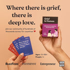 Grief is Human | Family & Friends Conversation Cards for Grieving | 70 Cards to Help You Process The Journey of Loss | Therapy for Adults