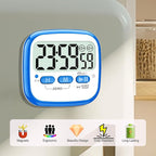 AyayaBoss 2-Pack Magnetic Kitchen Timers for Cooking, Digital Stop Watch Countdown Timer for Kids, Teachers, Classroom, Office, Exercise - Battery Included