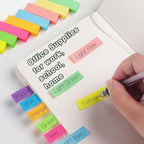30 Pads 0.6x2 Inch Sticky Notes Flags Tabs Page Markers 10 Bright Color Sticky Index Tabs Page Flags 80 Sheet/Pad