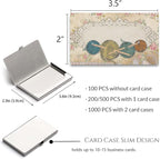 Custom Business Cards Personalized Business Cards for Small Business 300gsm Matte Paper Front & Back Sides Printed 3.5" x 2" - Needle Crafts Template