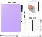 AGM Portable White Board Dry Erase, Double Sided Folding Whiteboards with Pen, Small Dry Erase Board for Study, Meeting, Doodling, Planning, Purple