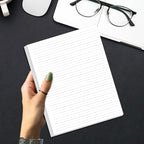 Unpunched Line Paper - 100 Sheets/200 Pages Loose Leaf Paper Line Refills, Letter Size, 100gsm, White, 8.5" x 11"