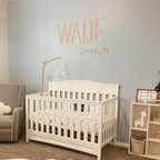 Personalized Wooden Name Sign for Nursery - Custom Name Signs for Kids Room, Personalized Nursery Name Sign - Perfect Room Decoration, Wall Name Decoration & Wedding signs, Family Name Signs (First & Middle Name - Style 1)