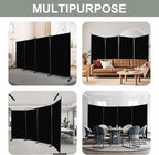 Room Divider 6FT 4 Panel Privacy Screen, 136'' Wide Fabric Indoor Room Divider Wall Divider for Room Separation, Portable Room Partitions and Dividers Freestanding Temporary Wall Room Separators