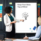 maxtek Mobile Dry Erase Board – 40x28 inches Magnetic Portable Whiteboard Stand Easel White Board Flipchart Easel Board with 25 Sheets Paper Pad