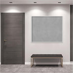 Amanti Art Silver Framed Magnetic Board 41x49 Oversize Vision Board for use with Magnets, 100% Metal Sheet to Display Items as Office Decor or for Home Organization in mudroom, Kitchen or Kids Room
