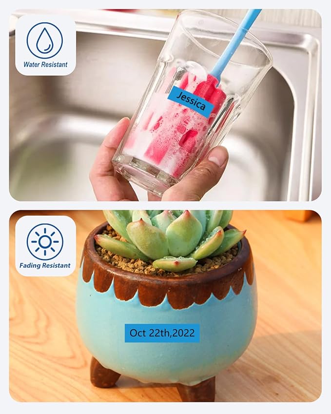 12mm 0.47 Black on Blue Laminated Tape Compatible for Brother P Touch Label Maker Tape TZe-531 TZe531 Tze Tz Tape for PT D200 D210 D220 D400 Cube, 1/2 Inch x 26.2 Feet, 3-Pack