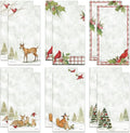 Current Peaceful Forest Holiday Magnetic Notepad Set – Set of 12 Memo Pads, 6 Designs, 30-Sheet Pads, 3½ x 6½ Inches, Christmas Shopping List, To-Do Notes