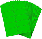 JAM PAPER Shipping Address Labels - Standard Mailing - 2 x 4 - Neon Fluorescent Green - 120/Pack