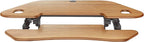 Rocelco 46" Height Adjustable Corner Standing Desk Converter with Anti Fatigue Mat Bundle - Quick Sit Stand Up Dual Monitor Riser - Computer Workstation - Teak Wood Grain (R CADRT-46-MAFM)