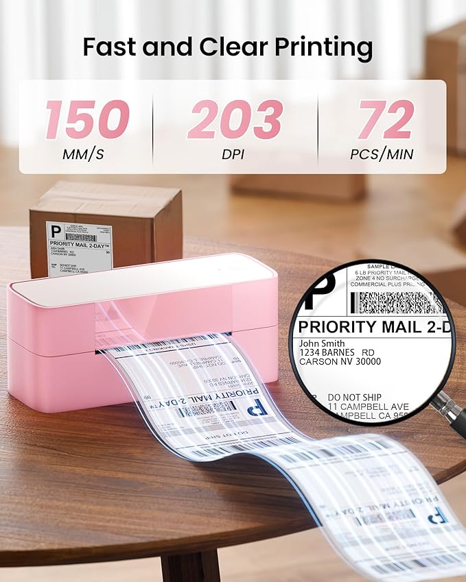 Itari Thermal Shipping Label Printer, 245BT Thermal Label Printer 4x6, Bluetooth Address Label Printers for Business, Support iOS, Android, Windows, Amazon, Shopify, USPS