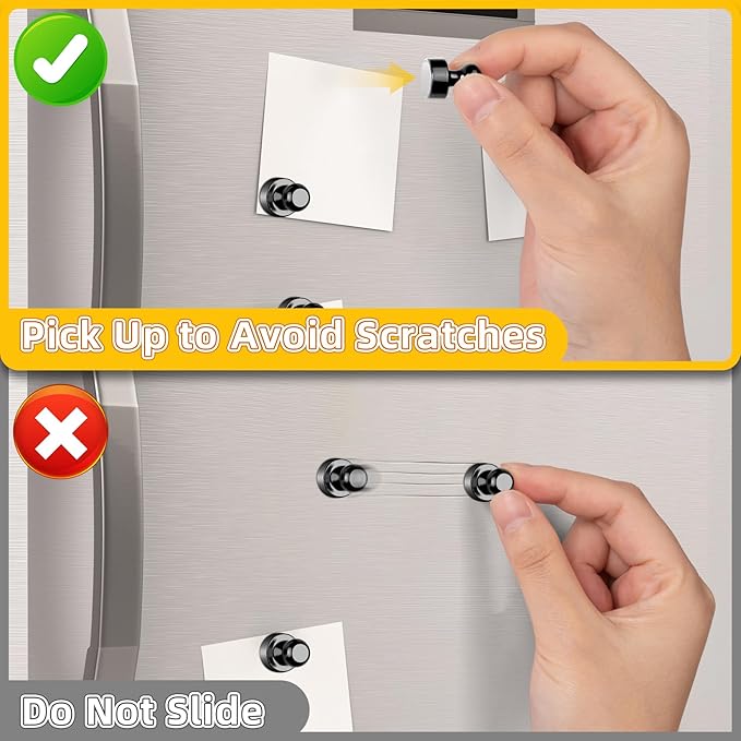 VNDUEEY 120 Pack Black Fridge Magnets, Whiteboard Magnets, Small and Strong Magnet Refrigerator, Locker Magnet for Kitchen, Office, School, Adults