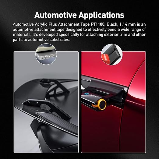 Automotive Acrylic Plus Attachment Tape 0.79" x 18Ft Made of 3M Double Sided Tape PT1100 Heavy Duty for Moldings Claddings Panels Pads and Other Car Automotive Applications