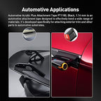 Automotive Acrylic Plus Attachment Tape 0.39" x 18Ft Made of 3M Pack of 2 Double Sided Tape PT1100 Heavy Duty for Moldings Claddings Panels Pads and Other Car Automotive Applications