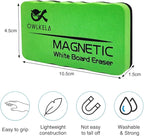 OWLKELA 24 Pack Dry Erase Erasers, Magnetic Whiteboard Eraser for White Board, White Board Markers Dry Erase, Ideal for Classroom, Home, Office, 4 Colors